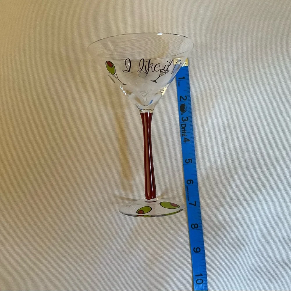 Minx Collector's Martini Glass 6 oz “I Like It Dirty”